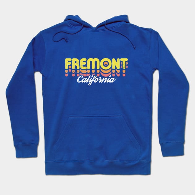 Retro Fremont California Hoodie by rojakdesigns